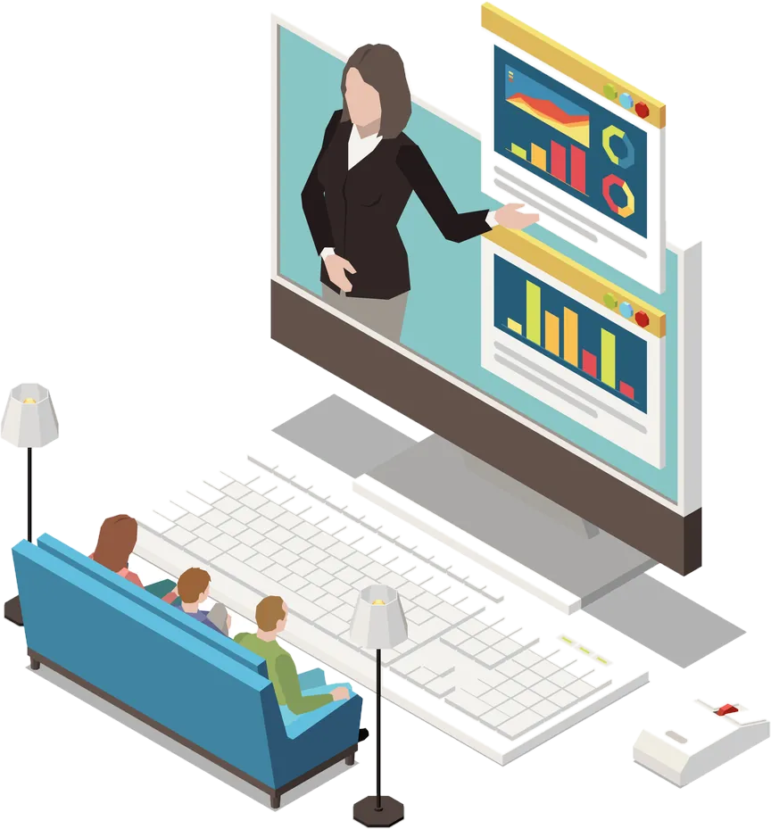 Audio-visual systems illustration