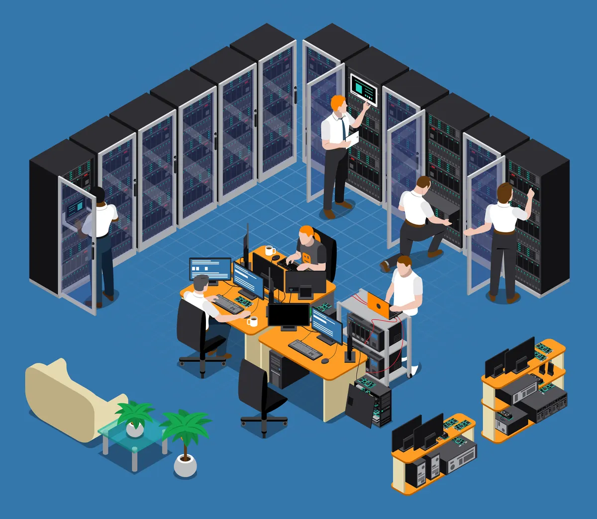 Managed IT services illustration