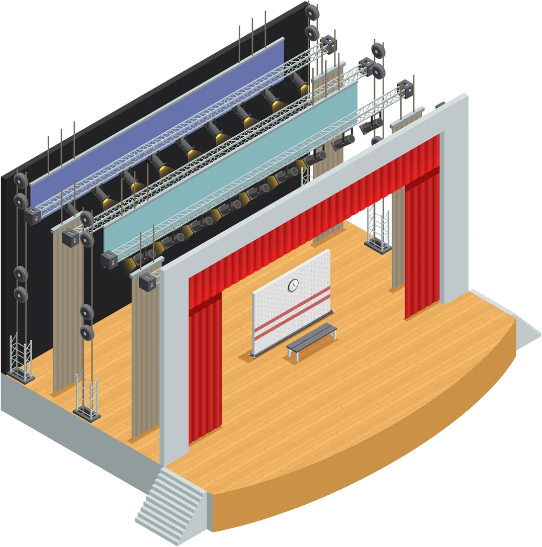 PA sound system illustration