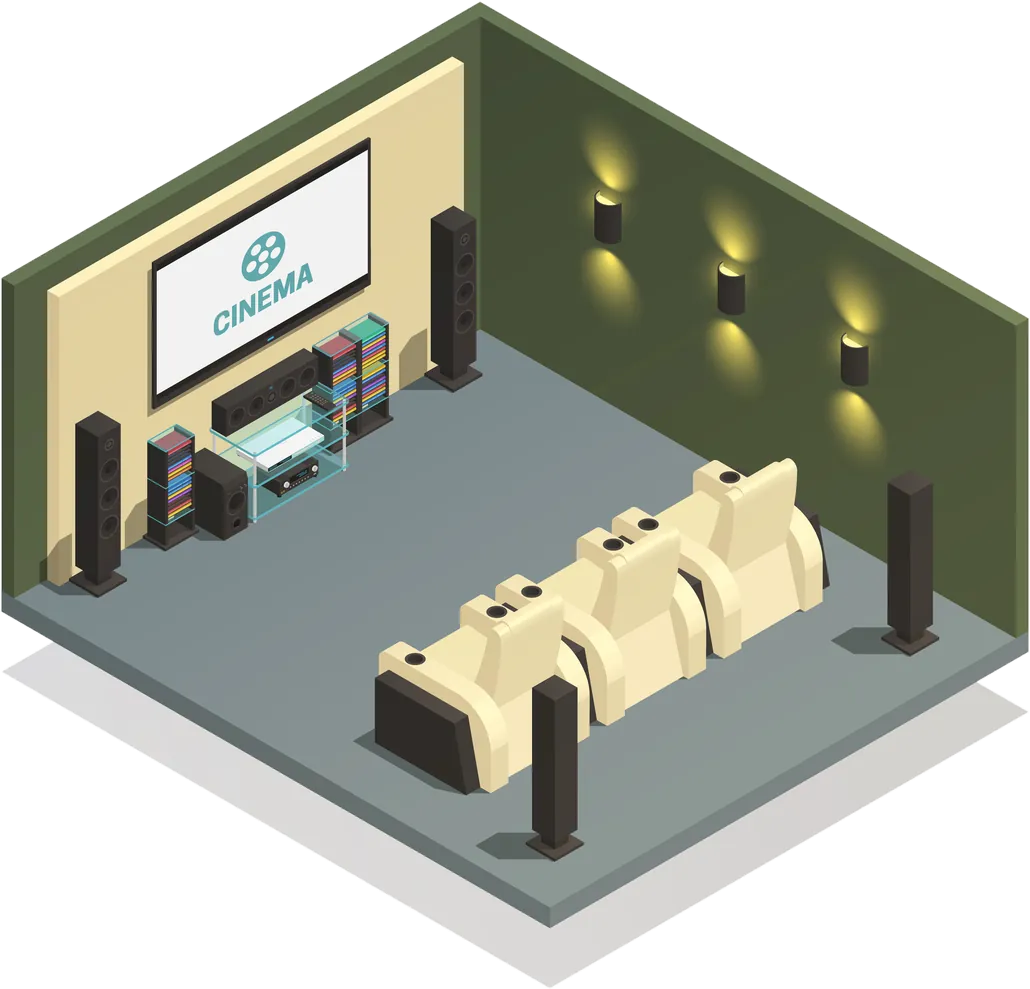 Home theater illustration
