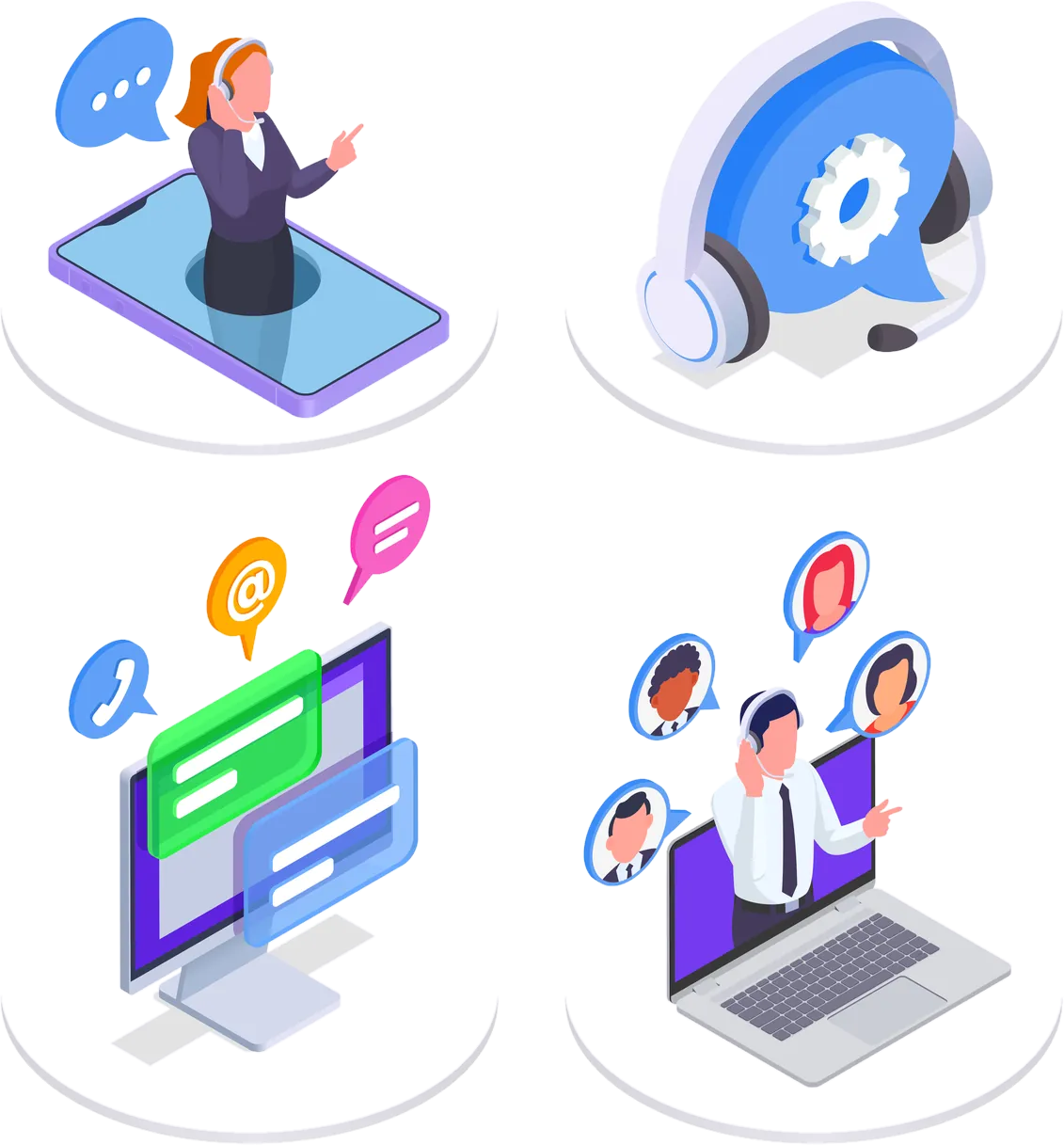 VoIP phone service illustration